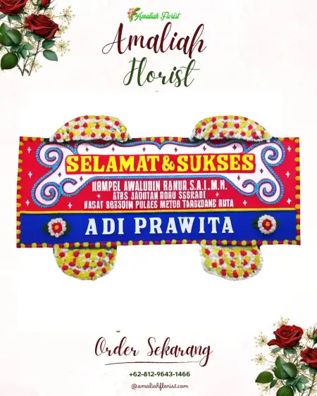 Papan Bunga Ucapan Selamat Pemurus Luar